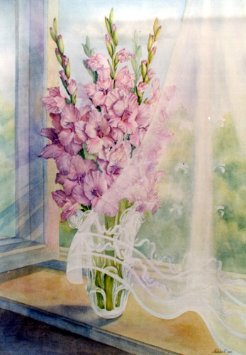 O adiere de v�nt (Gladiole roze)